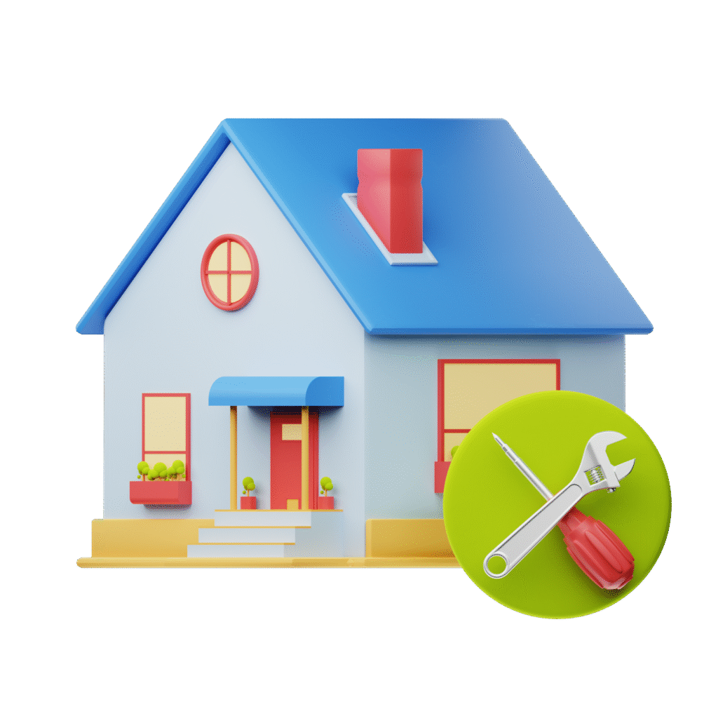 Get A Cash Offer 13 House and tools icon