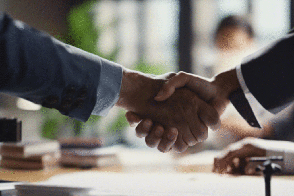 Get A Cash Offer 8 Two people shaking hands in Pinellas County
