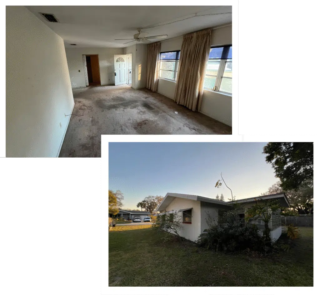 Dunedin 5 The inside and outside of a property in Dunedin, Florida