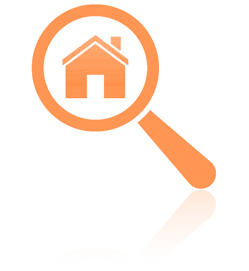 Palm Harbor 9 Magnifying glass with house icon